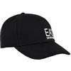 EA7 Uomo Cappellino con logo, Nero, One Size