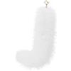 hbbhml Coda di gatto pelosa in finta pelliccia, con coda di gatto, volpe, Therian, portachiavi, code per costumi di Halloween, accessori cosplay, bianco01, One Size