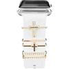 EIHAIHIS Compatibile con Cinturini in Silicone per Apple Watch 38mm 40mm 41mm 42mm 44mm 45mm 49mm, Decorativi con Diamanti in Metallo per Cinturini Accessori per iWatch Ultra 8 7 6 5 4 3 SE,Tipo #5