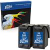 RINKLEE Sostituzione per HP 56 XL Cartuccia d'Inchiostro Compatibile con HP Deskjet 450 5150 5550 9680 Officejet 4212 4215 5610 6110 Photosmart 7260 7350 7450 7960 PSC 1210 1215 1315 2110 | 2 Nero
