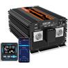 EDECOA Inverter Onda Pura 12v 220v 3500w Telecomando PRO 2x USB Convertitore modo ECO è possibile impostare il tipo di batteria FLD AGM GEL LiFePo4