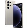 ULUCAN Smartphone S26 Ultra sbloccato 5G con penna integrata, 16GB RAM, 1TB ROM, telefono cellulare Incell HD da 7,3 pollici con schermo intero, batteria a lunga durata da 8000mAh doppia SIM,Grey-1TB