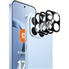 Heioloo 3 Pezzi Protezione fotocamera per Xiaomi 17T 5G, Senza Bolle, 9H Durezza, Anti Graffi, Anti-Impronte