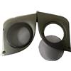 Generic Supporti casse altoparlanti auto anteriori 165mm Grigio compatibili per Fiat Punto dal 1999 al 2005 (Nero)