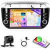 Motorsi Android Auto Stereo per Fiat Punto 10-16/Linea 12-15, 4GB+64GB Wireless Carplay Autoradio con Touchscreen GPS Navi/WiFi/FM/RDS/SWC/Canbus/Bluetooth/EQ + Telecamera Posteriore
