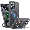 FNDMIL Magnetico Girevole a 360° per iPhone 15 Pro Cover con Magnetica