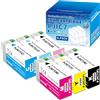 Yongairuink PJIC7 PP-100 PP-50 Pigment Inchiostro Compatibile con EPS PP-50 PP-50BD PP-100 PP-100N PP-100 III (Confezione da 6, BK C M Y LC LM)