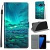 KENHONER Custodia per Samsung Galaxy S7, artico | Portafoglio Pelle PU, Magnetica, Resistente Agli Urti, Scomparto Carte Credito, Pieghevole, Flip Libro, Motivo
