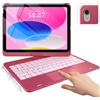 typecase Custodia Touch iPad di 10a generazione con tastiera (11,9 pollici, 2022), trackpad multi-touch, retroilluminazione a 10 colori, girevole a 360°, sottile e leggera, per Apple iPad 10a