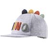 Sterntaler Berretto da Baseball con Stampa Dino, Elastico con Elastico, con Visiera Fissa, Protezione UV 50+, Argento Melange, 51