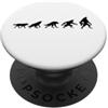 Miftees Halloween Tees Evoluzione lupo mannaro lupo a lupo mannaro evoluzione PopSockets PopGrip Adesivo