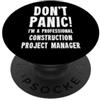 Construction & Site Management T-Shirts Responsabile del progetto di costruzione PopSockets PopGrip Adesivo