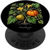 The Botany Bureau Illustrazione della pianta di zucca Cucurbita pepo PopSockets PopGrip Adesivo