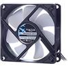 Fractal Design Silent Series R3 Bianca - Ventilatore del computer - Ottimizzato per flusso d'aria elevato - 80 millimetro - 1600 RPM - Cavo a nastro - Flusso d'aria - 12v - Nero/Bianca (Single)