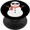 Just-Happy-Designs Pupazzo di neve con occhiali da sole Natale Inverno PopSockets PopGrip Adesivo