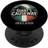 Explore Travel City Ireland Adventure Éi Giant's Causeway Éire Viaggio Città Irlanda Viaggio PopSockets PopGrip Adesivo
