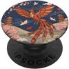Japanese Origami Art Phoenix Origami giapponese Art Phoenix PopSockets PopGrip Adesivo