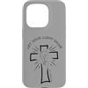 Inspired In The Bible Custodia per iPhone 15 Pro Let Your Light Shine Matteo 5:16 Fede Croce Disegnata a Mano