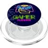 Gamer Video Game Controller Retro Arcade Gamer Controller Play Win Design di gioco retrò PopSockets PopGrip per MagSafe
