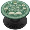 Just One More Chapter Librarian Bookish Just One More Chapter Teal Green Bookish Book Lover Reader PopSockets PopGrip Adesivo