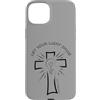 Inspired In The Bible Custodia per iPhone 15 Plus Let Your Light Shine Matteo 5:16 Fede Croce Disegnata a Mano