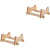 2 Pieces Supporto Per Botti Di Vino Botte Legno Base Distributore Bevande