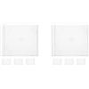 2 Pieces Custodie Per Dvd Vuote Organizzatore Archiviazione CD Porta