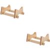2 Count Supporto Per Botti Di Vino Base Distributore Bevande Botte Legno