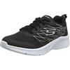 Skechers Microspec Quick Sprint, Sneaker Bambini e ragazzi, Black Textile Black Silver Trim, 27.5 EU