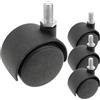 Kippen 1615X1 - SET DI 4 RUOTE GEMELLATE DA MM.40 CON PERNO FILETTATO M8