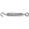 Amig - Tenditore ad anello e gancio per corpo filettato Mod. 30115 in acciaio inox, perfetto per tensionare cavi metallici o fili, tende da sole, teloni o candele | Misura: vite M5 x 70 mm