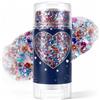 DYIOTF Glitter Corpo e Viso Stick, Gel Brillantini per Capelli e Labbra con Paillettes a Stella, Trucco per Festival, Carnevale e Concerti, Lunga Durata e Facile Applicazione, 09#
