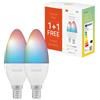 Hombli Smart Lighting - Lampadina a candela Wifi di colore E14 - Non richiede ponte - Colori e tutte le tonalità di bianco - Smart LED - Dimmerabile e sintonizzabile - Promopack 1+1