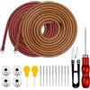 Homgaty Macchina da Cucire Cintura 183CM * 5.5MM 2 Pezzi Cintura in Pelle per