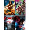 Warner Bros. Home Ent. DC 4-film Collection (DVD) Henry Cavill Jesse Eisenberg Chris Pine Will Smith