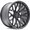 Vesser Set di JR44 21x10,5 ET40 5x130 Nero lavorato con superficie colorata