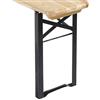 VERDELOOK | Gambe di Ricambio per Panca Birreria 2 Pezzi, 43x23x2.5 cm
