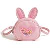 Hykiee Borsetta Bambina Borsa a Tracolla per Ragazze, Carino Orecchie da Coniglio in Morbida Pelle PU Principessa Borsa Cross body Bags con Cinturino Regolabile, Regalo Ragazza 3-9 Anni Femmina (Rosa)