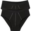 sloggi men , 24/7 Midi 2P, Slip, Uomo, Nero (Black), 5