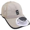 TINAYAUE Cappellino da baseball con ventilatore (solare + USB) + display + 3 velocità | Cappello visiera robusto | Maglia traspirante & stile berretto classico per esterno
