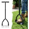 VEVOR Arieggiatore Manuale per Prato da 23,5 cm Aeratore a Spinta da Prato Terreno in Metallo Compatti per Giardino Cortile Campi con Punti in Ferro 15 x 6 cm Arieggiatore Manico Lungo Piastra Larga
