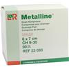 Lohmann & Rauscher MEDICAZIONE PER TUBI DI DRENAGGIO FESSURATA METALLINE DRAIN 6X7CM FORO 4,5X11MM 50 PEZZI