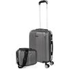 ITACA Bagaglio A Mano Rigido Leggero Bagaglio A Mano 55X40X20 con 4 Ruote Silenzi