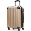 Hauptstadtkoffer - SPREE - Bagaglio a mano, Valigia rigida, Trolley espandibile, 4 ruote doppie, TSA, 55 cm, 42 litri, Champagne