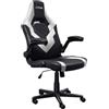 Trust GXT 703W Riye Sedia da Gioco Nero/Bianco