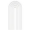 SUBLXPoten Coperture per Archi Nuziali Copertura for Arco Nuziale a Due Lati, Supporto for fondale for Decorazioni for Feste di Compleanno(White,65x150cm(2x5ft))