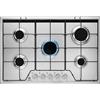Electrolux KGS7524SX Acciaio inox Da incasso 74 cm Gas 5 Fornello(i)
