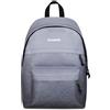 Invicta Zaino Scuola American Fantasy Shine, Grigio, 23 L, Effetto brillantini, Monoscomparto, Doppia tasca frontale, Scomparto interno porta pc o tablet, Scuola media e superiore, Ragazza
