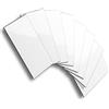 AULIGET Piastrelle autoadesive da parete da 3 mm, 7,5 x 15 cm, in PVC, faxu, piastrelle adesive per cucina e bagno (32, effetto piastrelle bianche lucide)