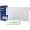 Aguusto® Cuscino ufficiale in gel viscoelastico di alta qualità, imbottitura regolabile, doppia federa lavabile e traspirante, per dormire di lato, bocca in alto o in basso, memory foam, matrimoniale